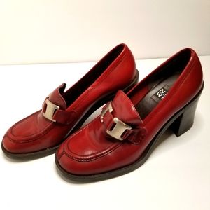 SOLD Nine West Burgundy Penny Loafers